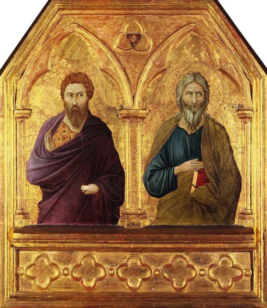 Saints Barthélemy et André - Ugolino di Nerio image 1 tableau peint à l’huile sur toile
