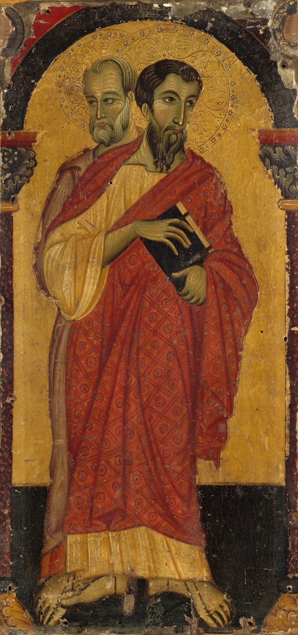 Saints Barthélemy et Simon - Master of Saint Francis image 1 reproduction réalisée par Alpha Reproduction