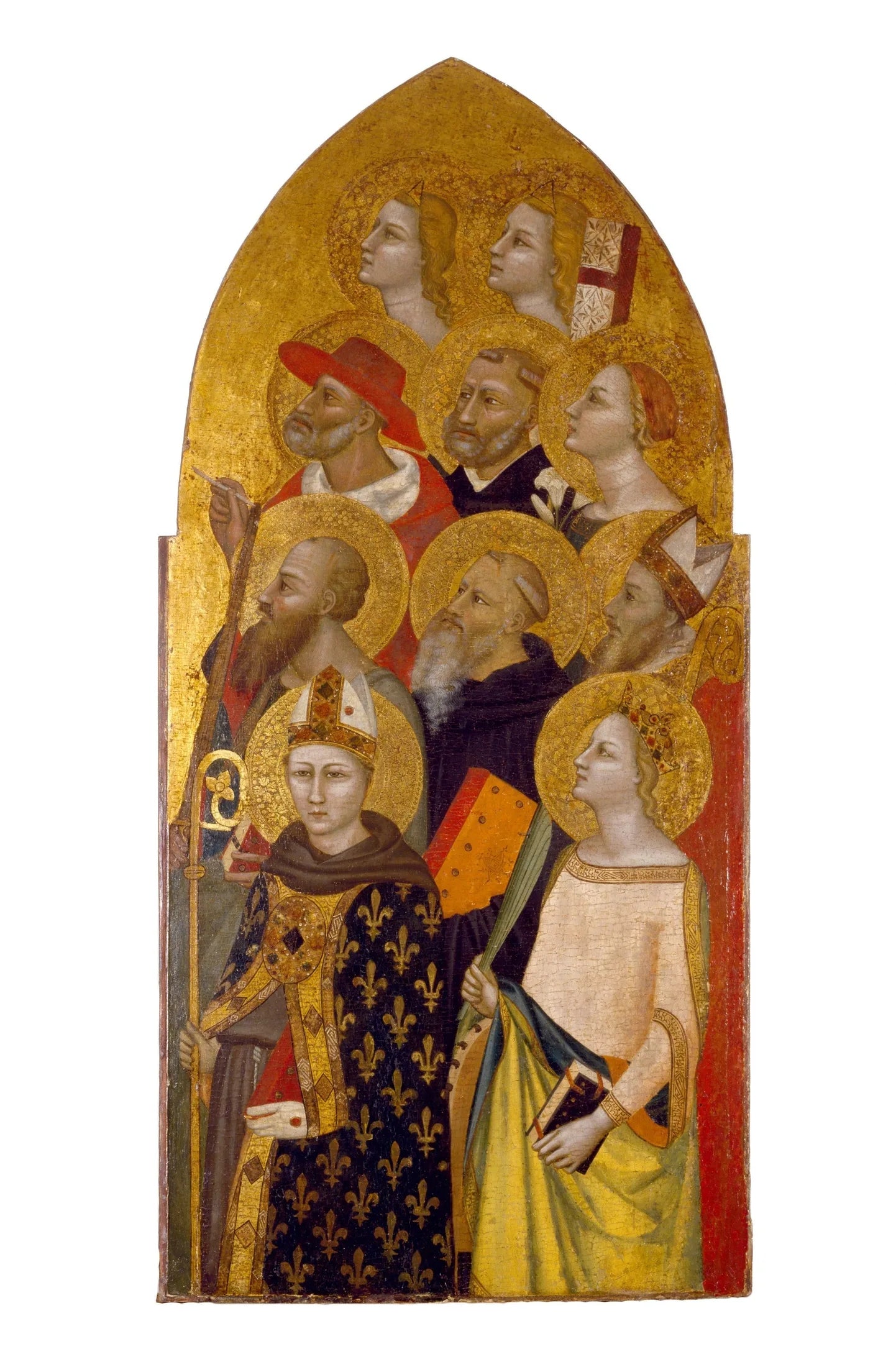 Saints et anges - Allegretto Nuzi image 1 copie peinte à la main à l’huile