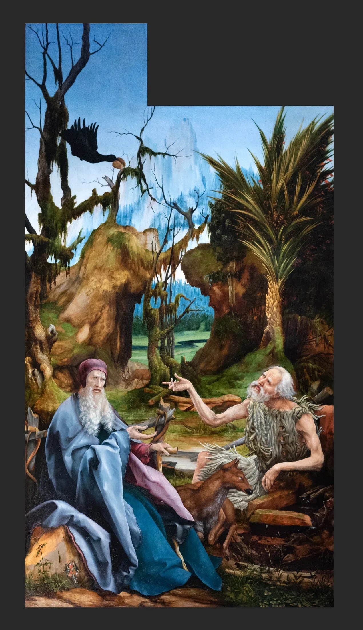 Saints Paul et Antoine dans le Désert - Matthias Grünewald image 1 copie de tableau peinte à la main