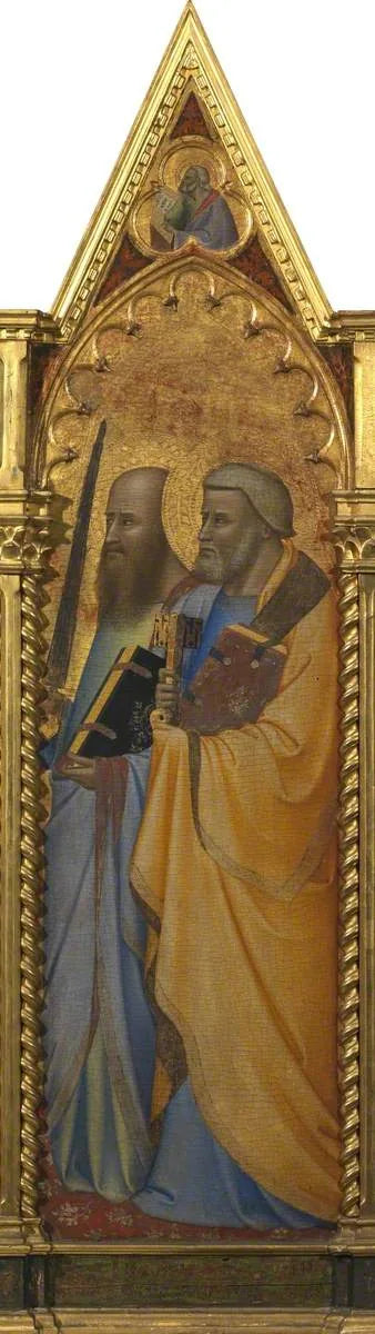 Saints Pierre et Paul (polyptyque, panneau 4 sur 5) - Bernardo Daddi image 1 copie de tableau peinte à la main