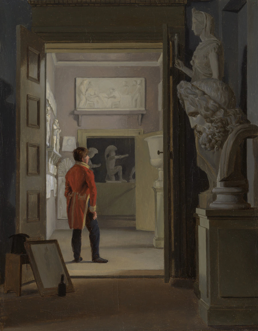 La salle des antiquités du palais de Charlottenborg, Copenhague - Adam August Müller