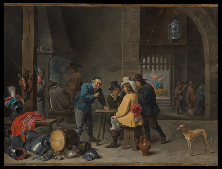 Salle des Gardes avec la Délivrance de Saint Pierre - David Teniers the Younger