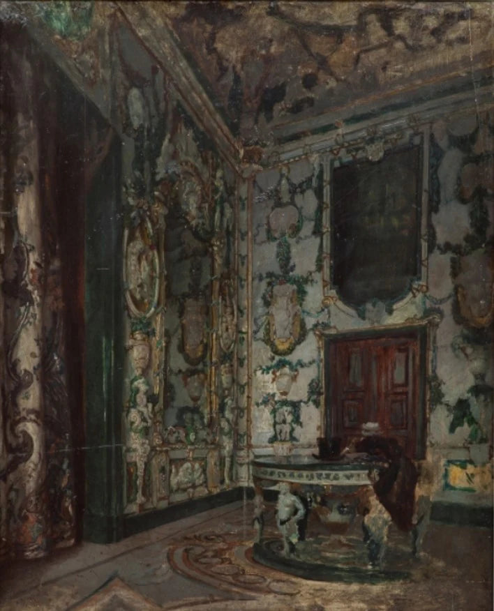 Salle de porcelaine du Palais Royal de Madrid - Vicente Palmaroli