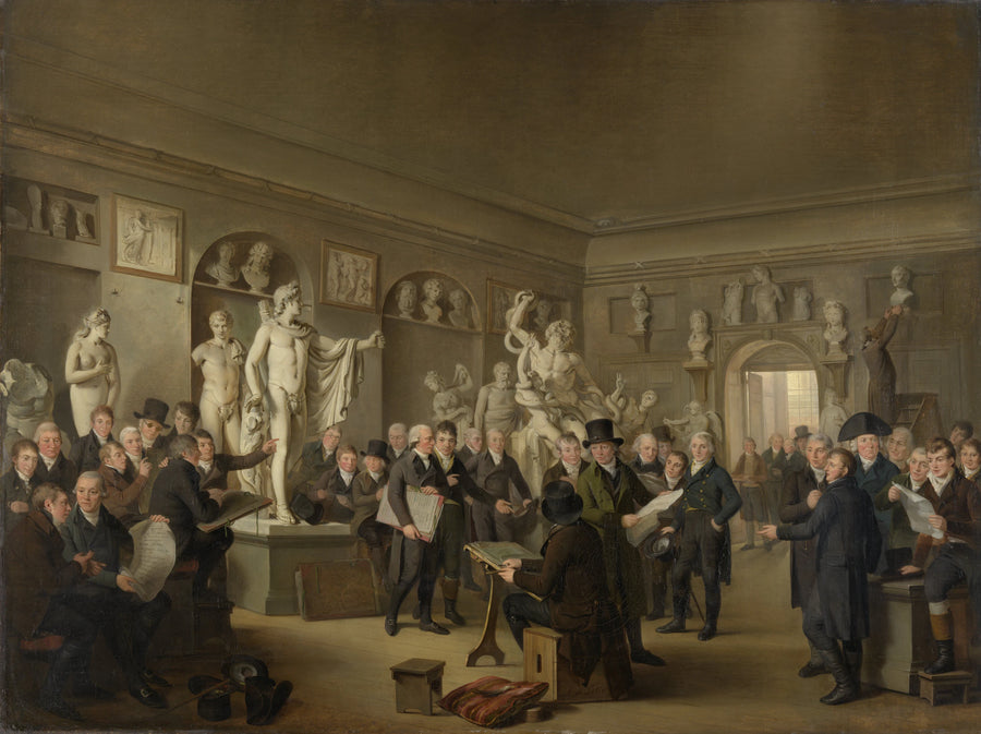 La salle de sculpture de la Société Felix Meritis - Adriaan de Lelie