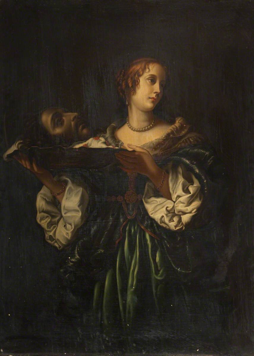 Salomé avec la tête de Jean-Baptiste - Carlo Dolci image 1 tableau peint à l’huile sur toile
