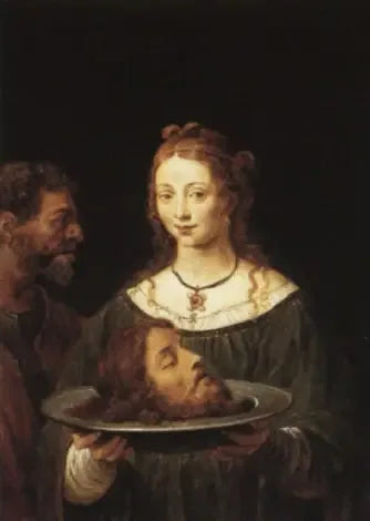 Salomé avec la tête de Jean-Baptiste - David Teniers le Jeune image 1 copie peinte à la main à l’huile
