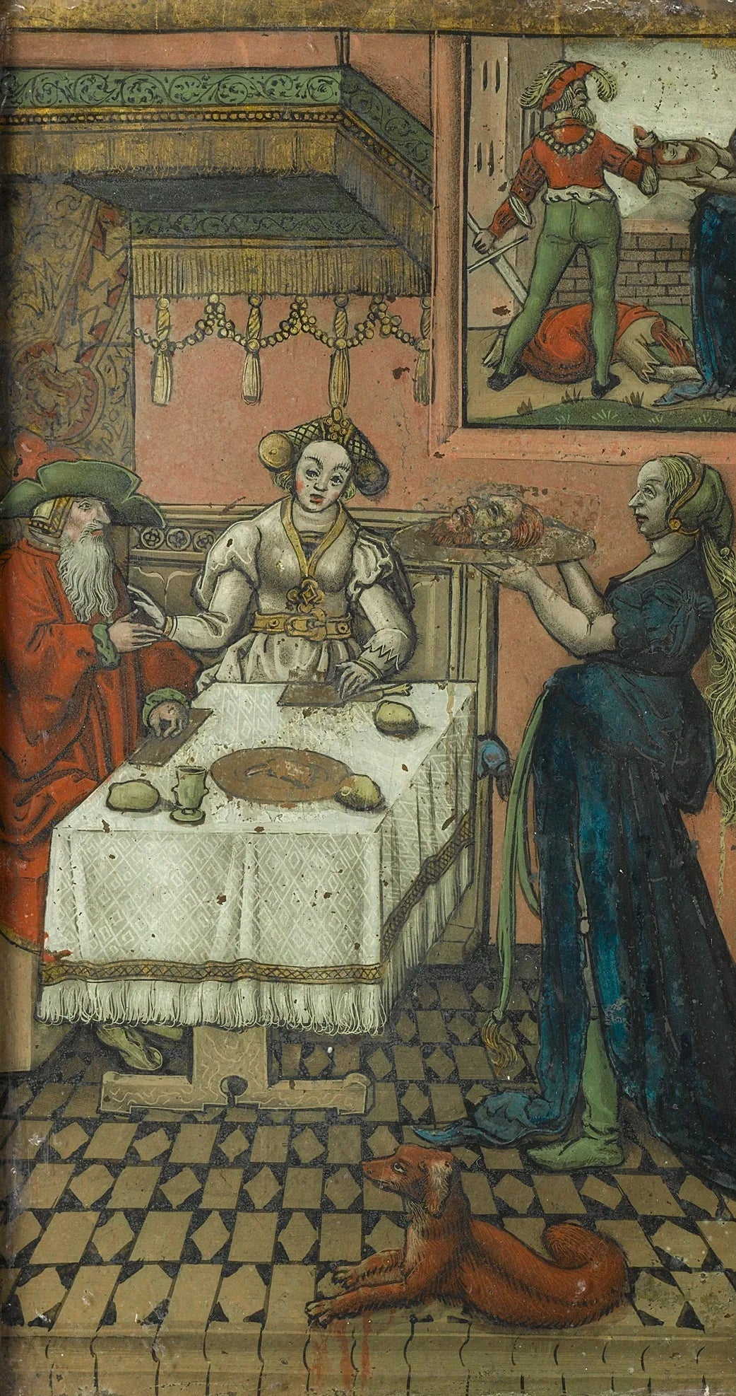 Salomé avec la tête de Jean-Baptiste - Lucas van Leyden image 1 reproduction de peinture à l’huile