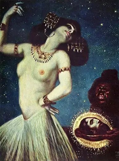Salomé - Franz von Stuck image 1 copie de tableau peinte à la main