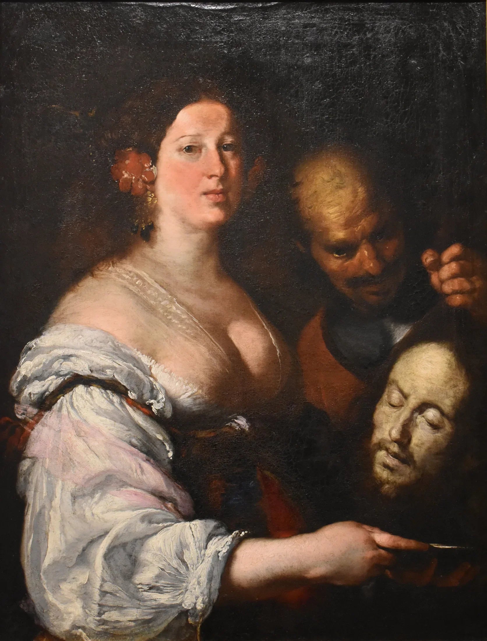 Salomé recevant du bourreau la tête de saint Jean-Baptiste - Bernardo Strozzi image 1 tableau peint à l’huile sur toile