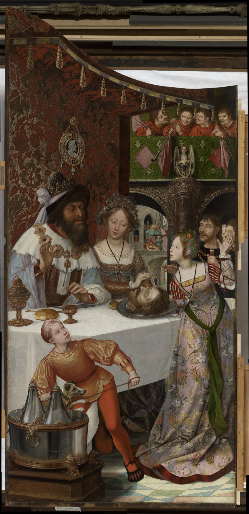Salomé reçoit la tête de Jean-Baptiste - Quentin Metsys image 1 reproduction de peinture à l’huile