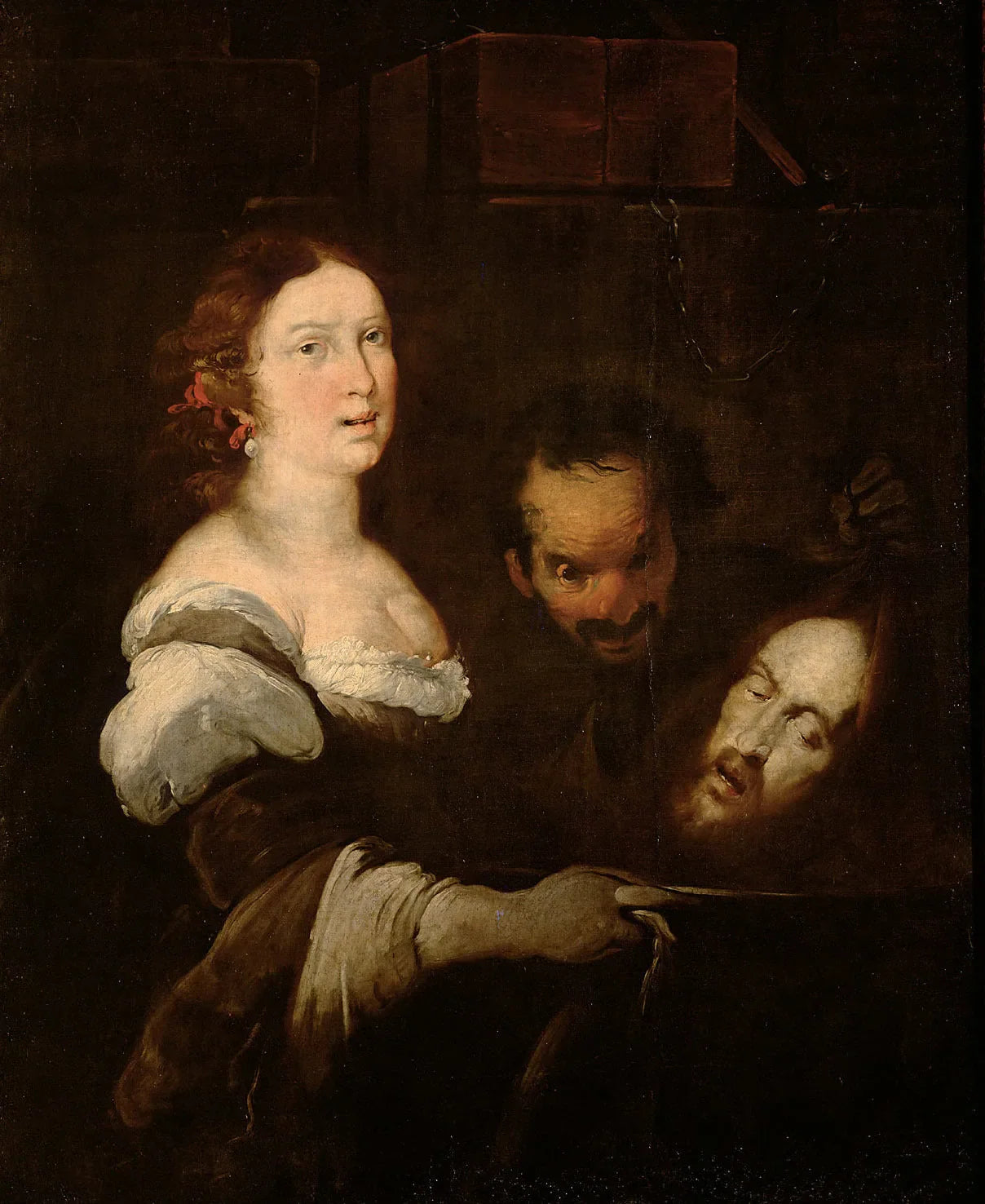 Salomé tenant la tête de saint Jean-Baptiste - Bernardo Strozzi image 1 reproduction artisanale de tableau