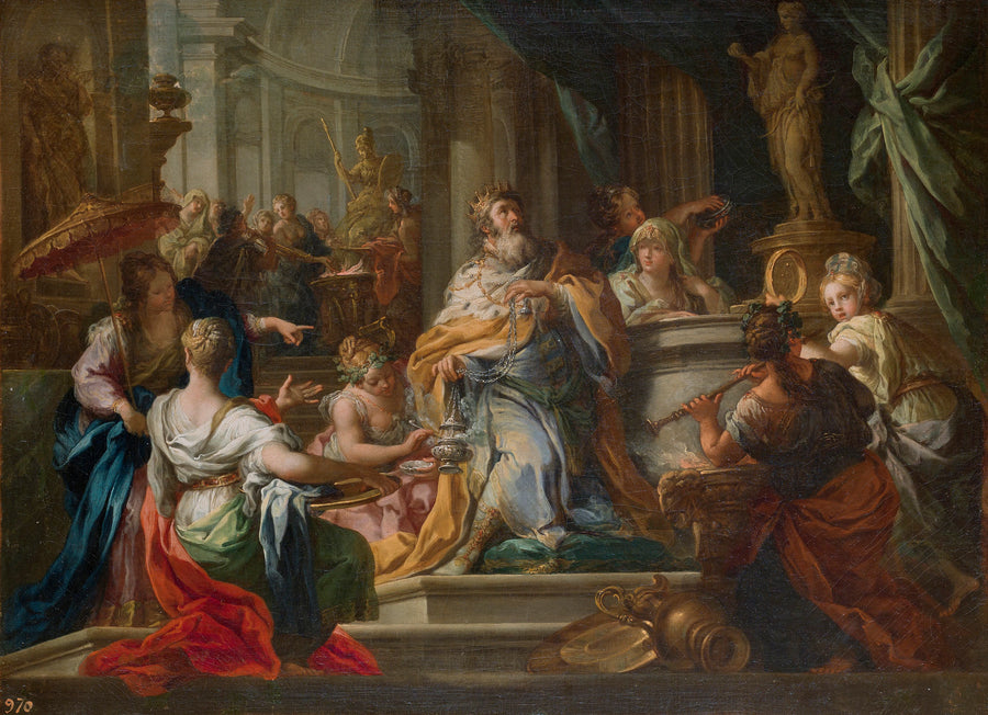 Salomon adorant des idoles - Sebastiano Conca