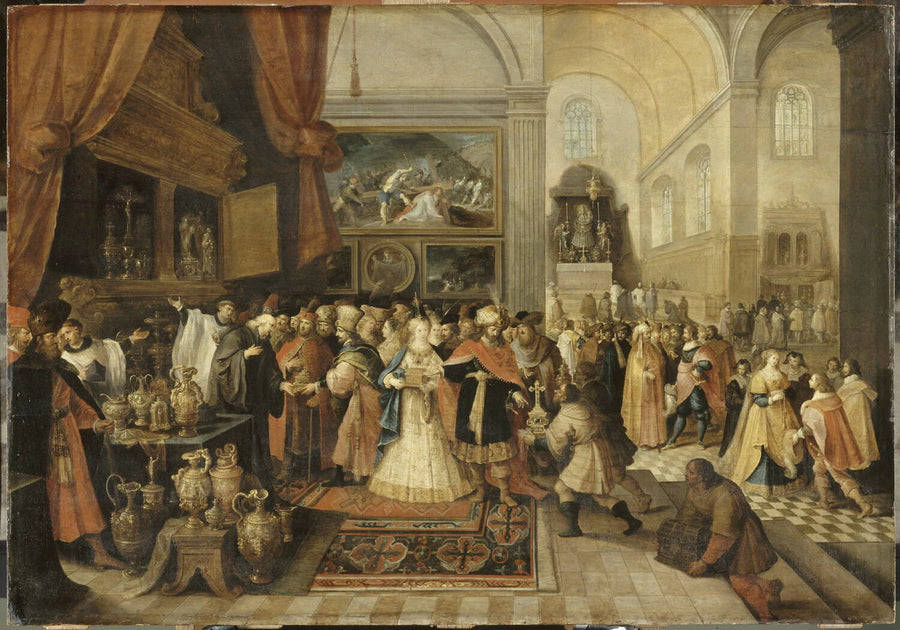 Salomon au trésor du Temple (?) - Frans II Francken