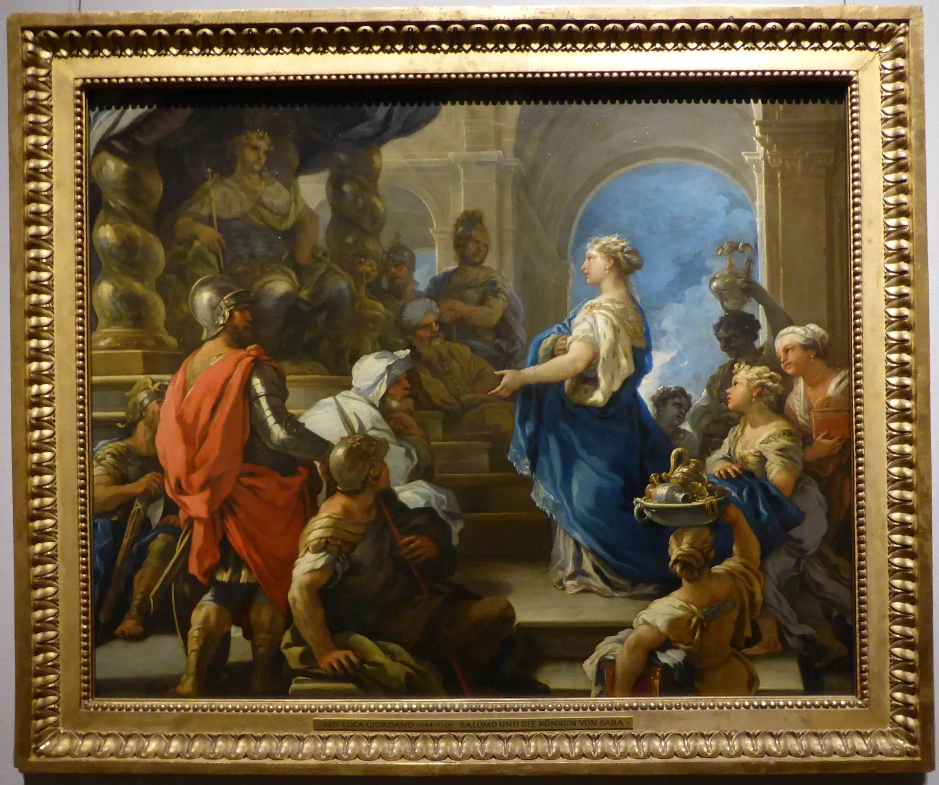 Salomon et la reine de Saba - Luca Giordano image 1 tableau peint à l’huile sur toile