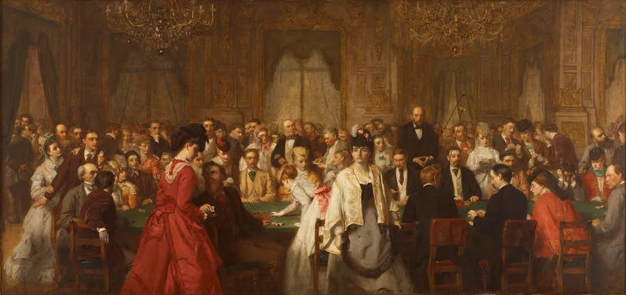 Salon d'Or, Hombourg - William Powell Frith image 1 reproduction réalisée par Alpha Reproduction