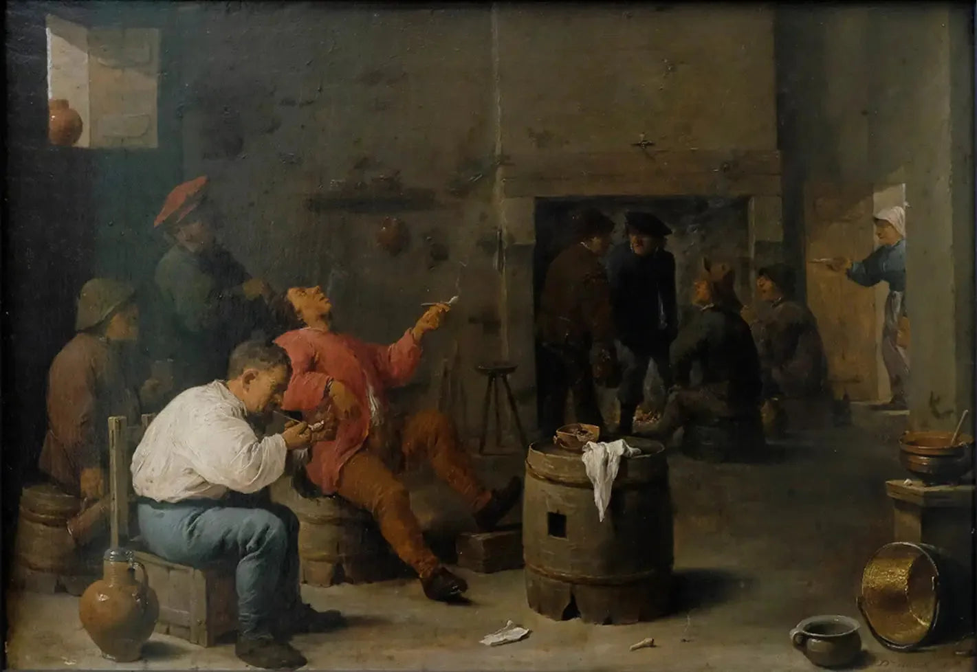 Salon de ferme - David Teniers le Jeune image 1 tableau peint à l’huile sur toile