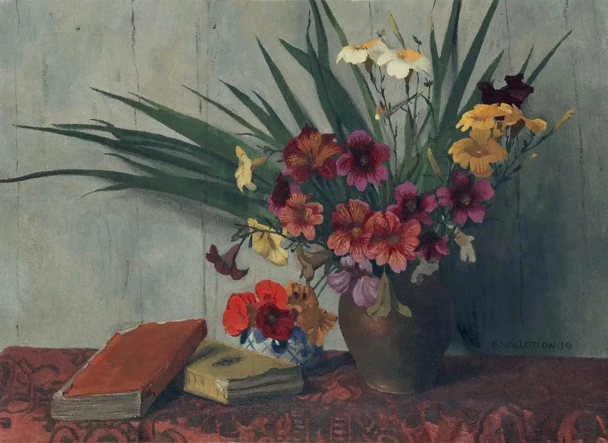 Salpiglossis - Félix Vallotton image 1 copie peinte à la main à l’huile