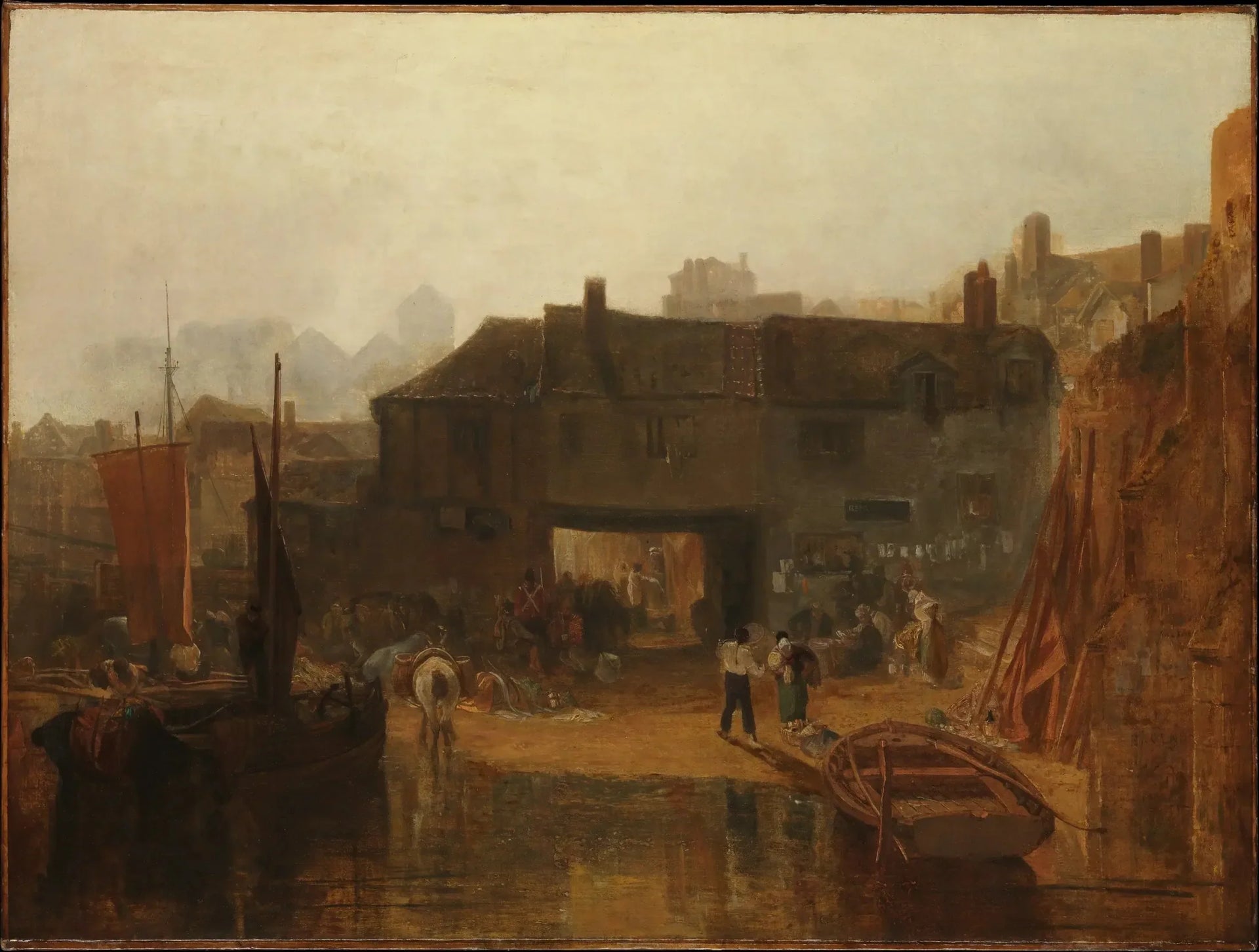 Saltash with the Water Ferry, Cornwall - J. M. W. Turner image 1 tableau peint à l’huile sur toile