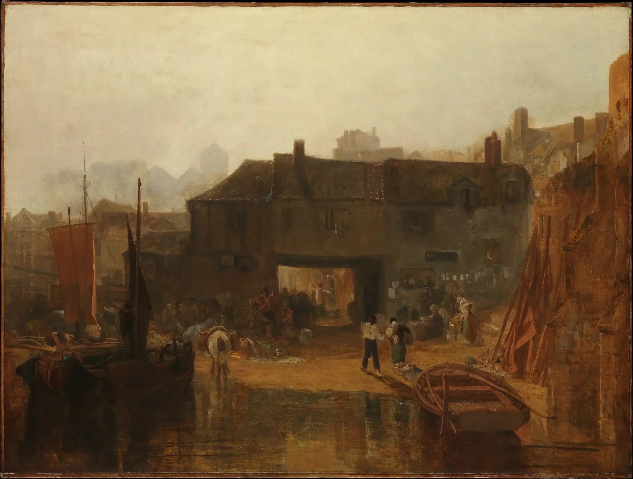 Saltash with the Water Ferry, Cornwall - J. M. W. Turner image 1 tableau peint à l’huile sur toile