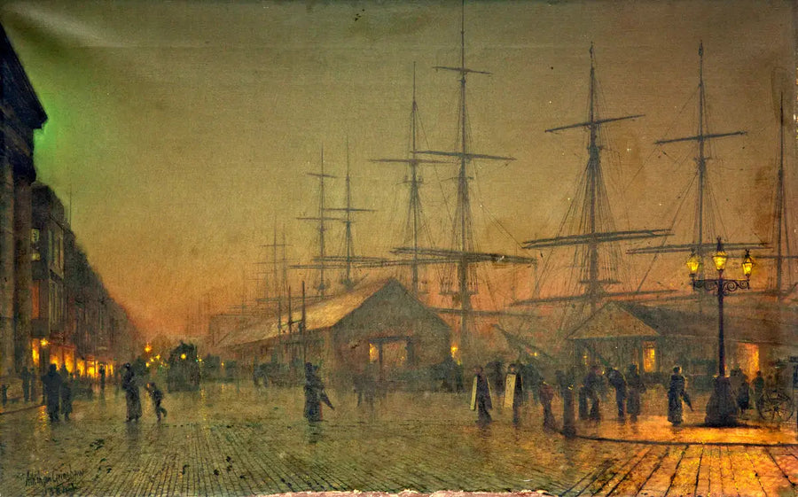 Salthouse Dock, Liverpool - John Atkinson Grimshaw