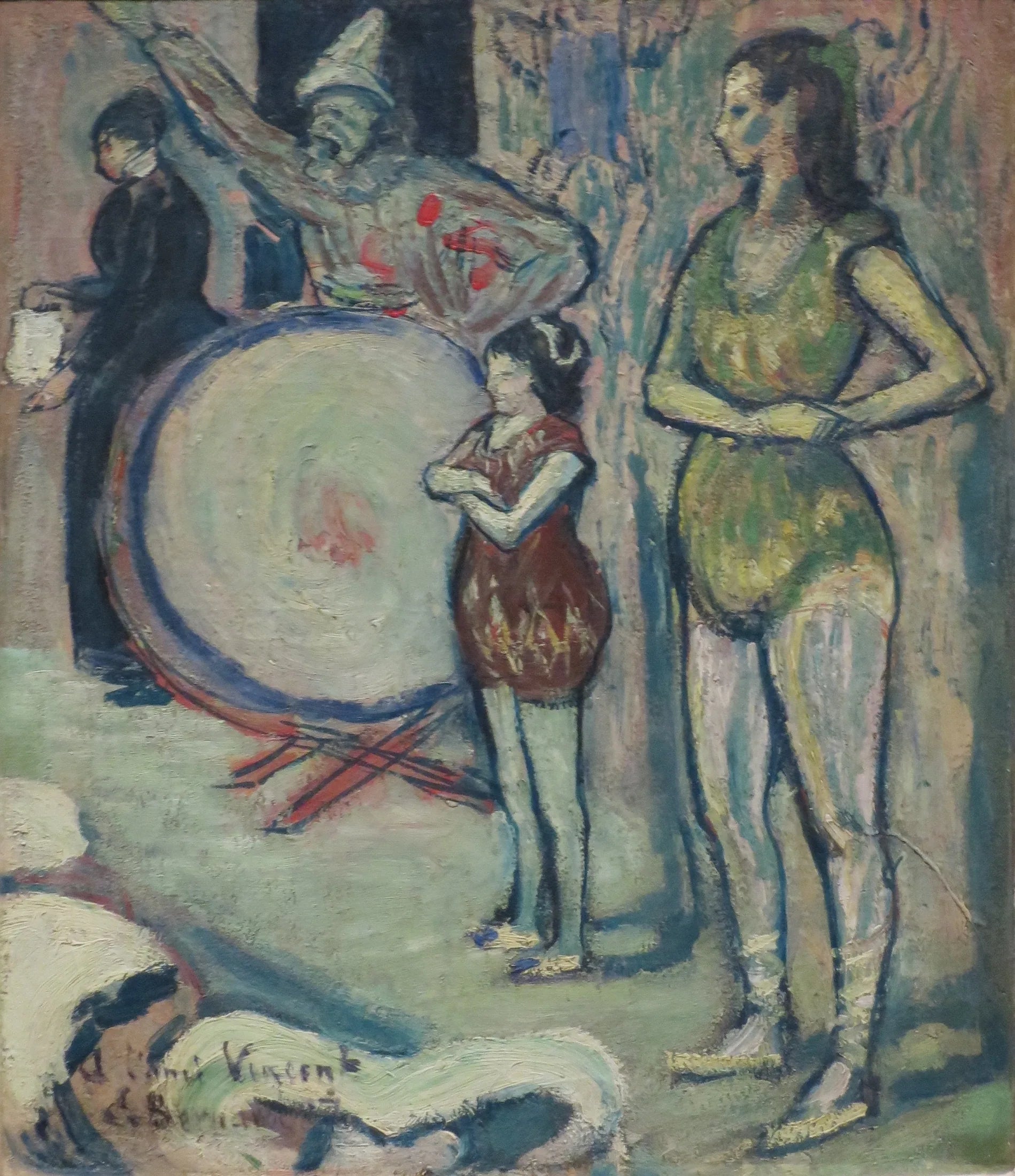 Saltimbanques - Émile Bernard image 1 copie peinte à la main à l’huile