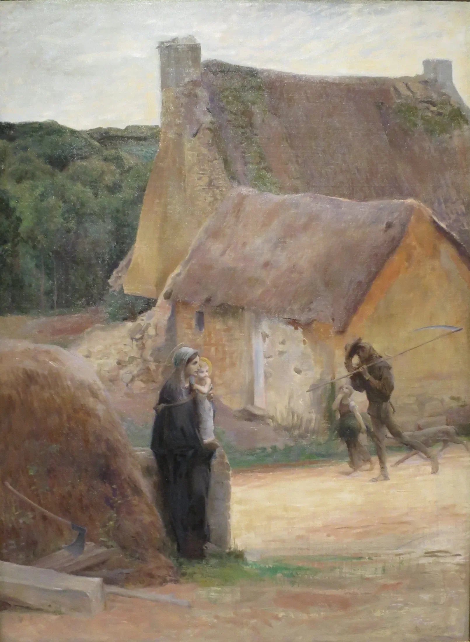 Salut, Marie - Luc-Olivier Merson image 1 reproduction artisanale de tableau