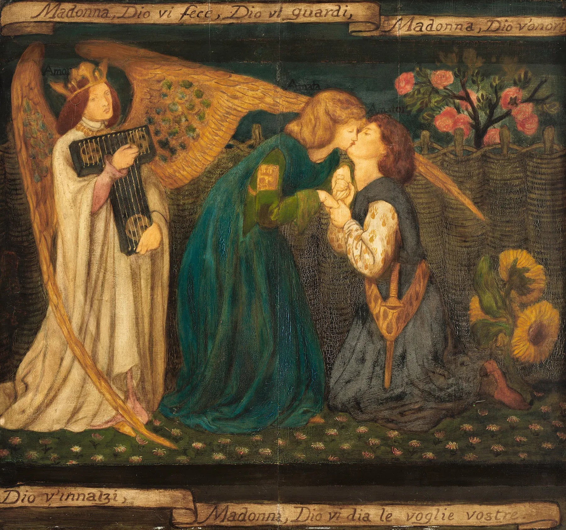 Salutations d'amour - Dante Gabriel Rossetti image 1 reproduction d’œuvre d’art à l’huile