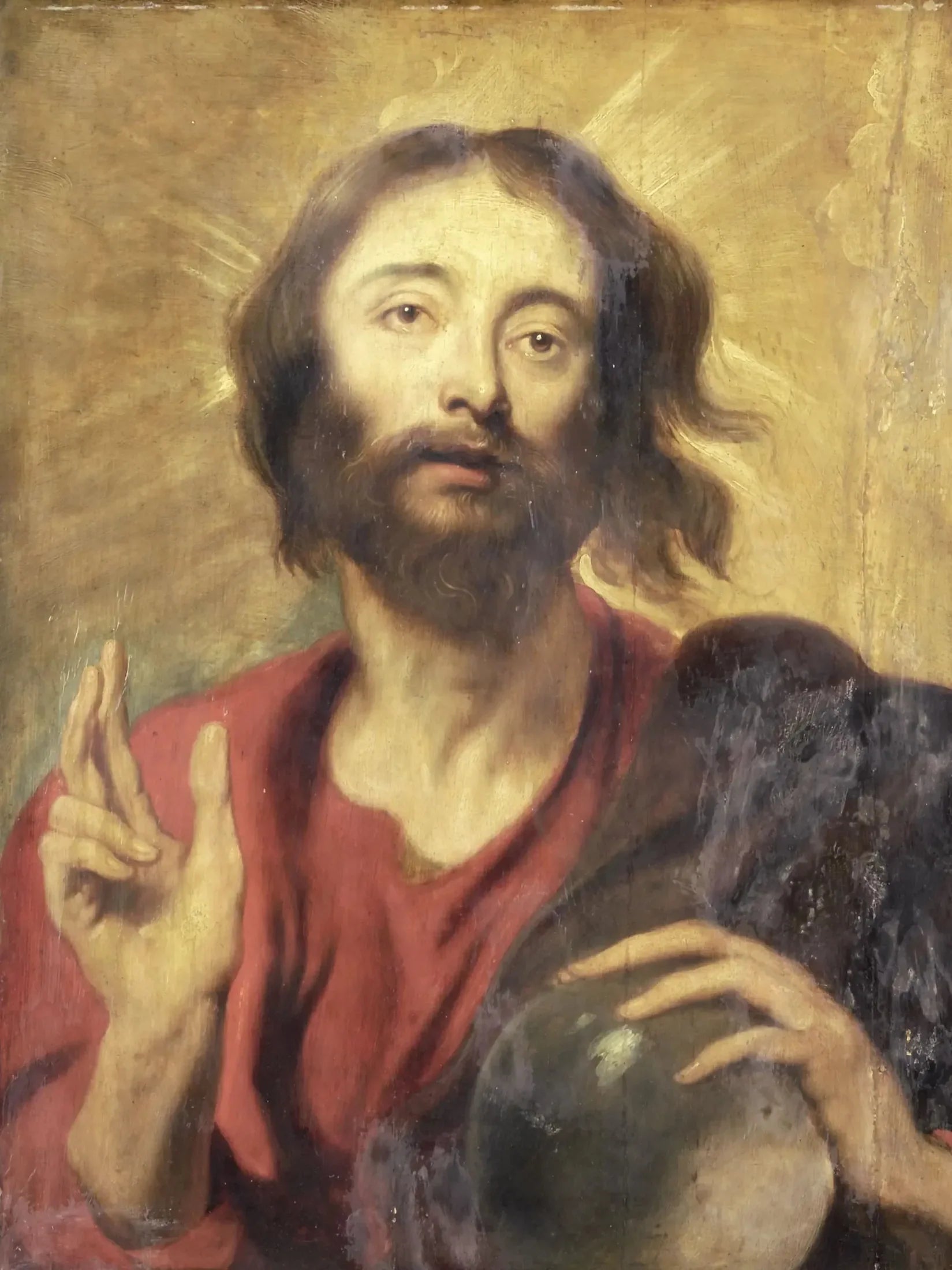 Salvator Mundi - Antoine van Dyck image 1 reproduction artisanale de tableau