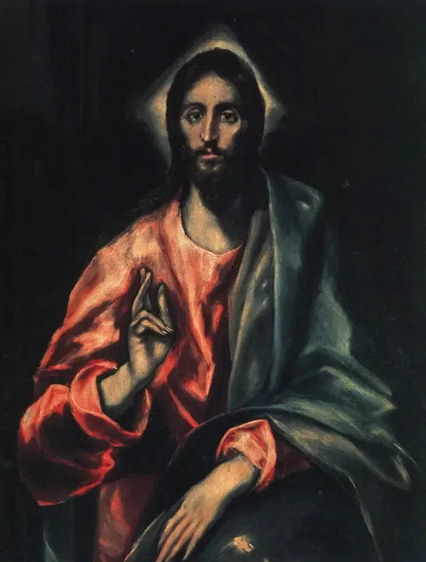 Salvator Mundi - El Greco image 1 copie de tableau peinte à la main
