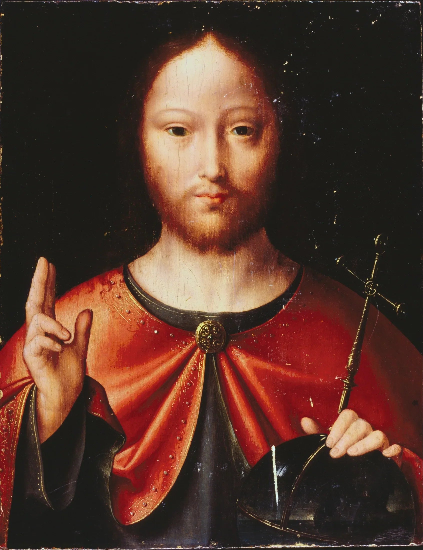Salvator Mundi - Joos van Cleve image 1 copie de tableau peinte à la main