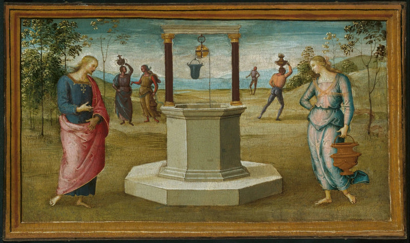 Samaritaine au puits - Pietro Perugino