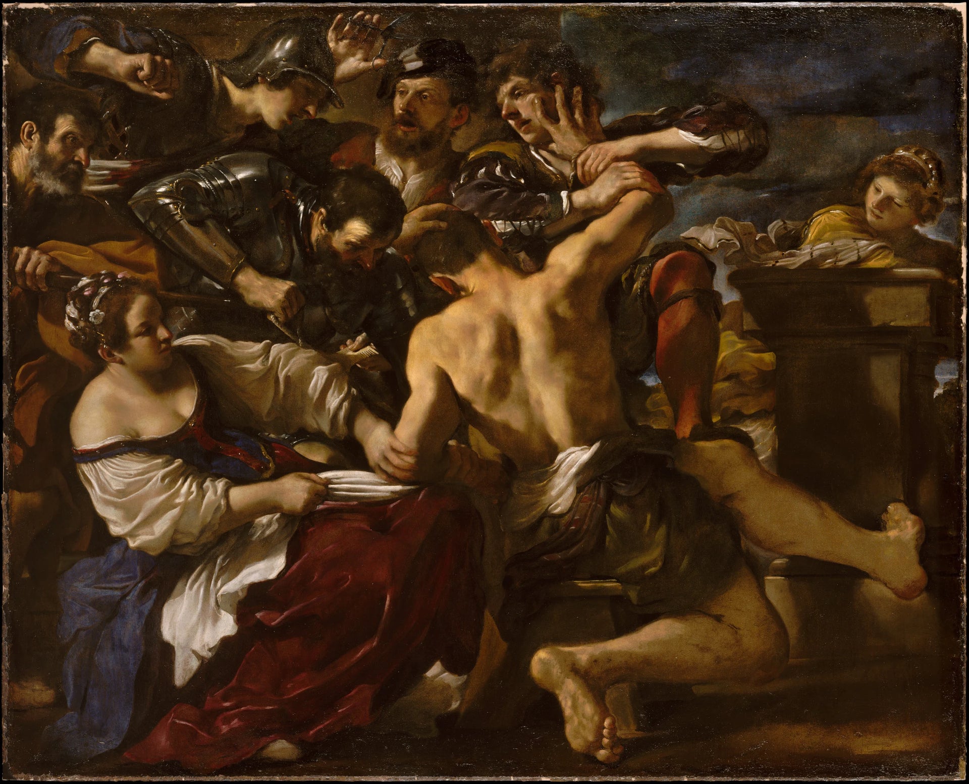 Samson capturé par les Philistins - Guercino (Giovanni Francesco Barbieri)