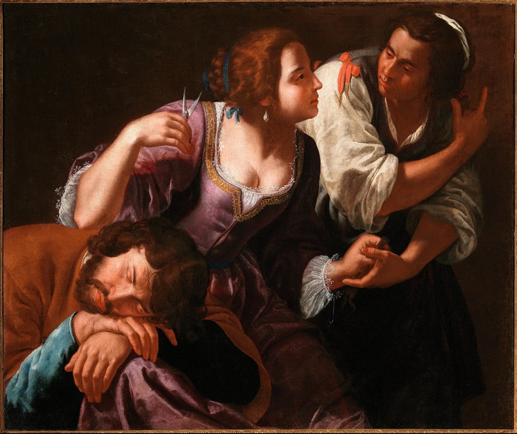 Samson et Dalila - Artemisia Gentileschi image 1 tableau peint à l’huile sur toile