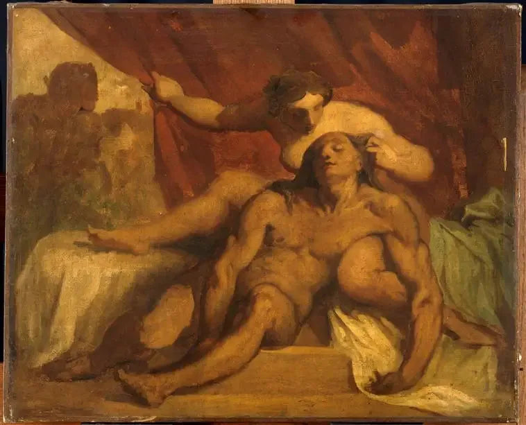 Samson et Dalila - Honoré Daumier image 1 copie peinte à la main à l’huile