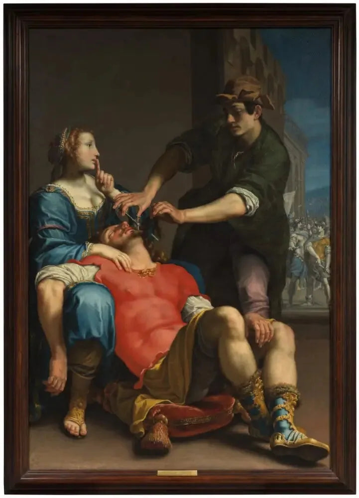 Samson et Dalila - Lorenzo Lippi image 1 copie peinte à la main à l’huile