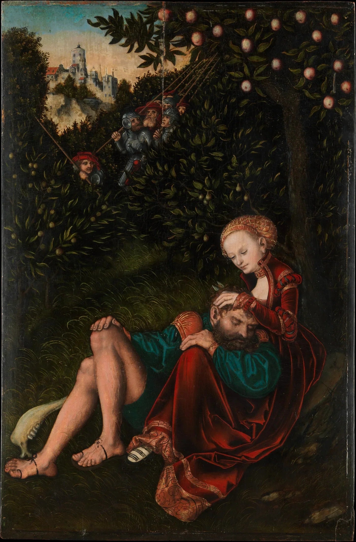 Samson et Dalila - Lucas Cranach the Elder image 1 reproduction de peinture à l’huile