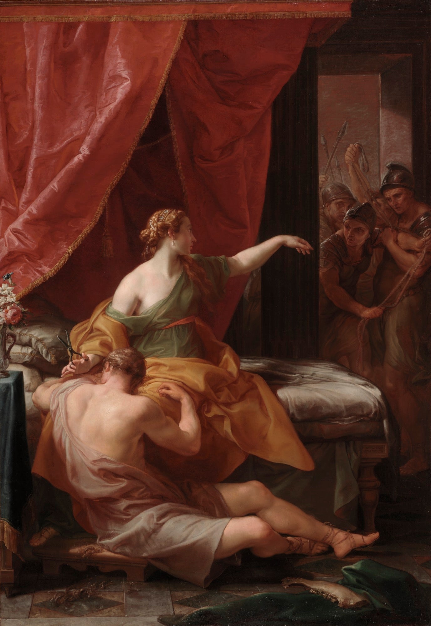 Samson et Dalila - Pompeo Batoni image 1 reproduction de peinture à l’huile