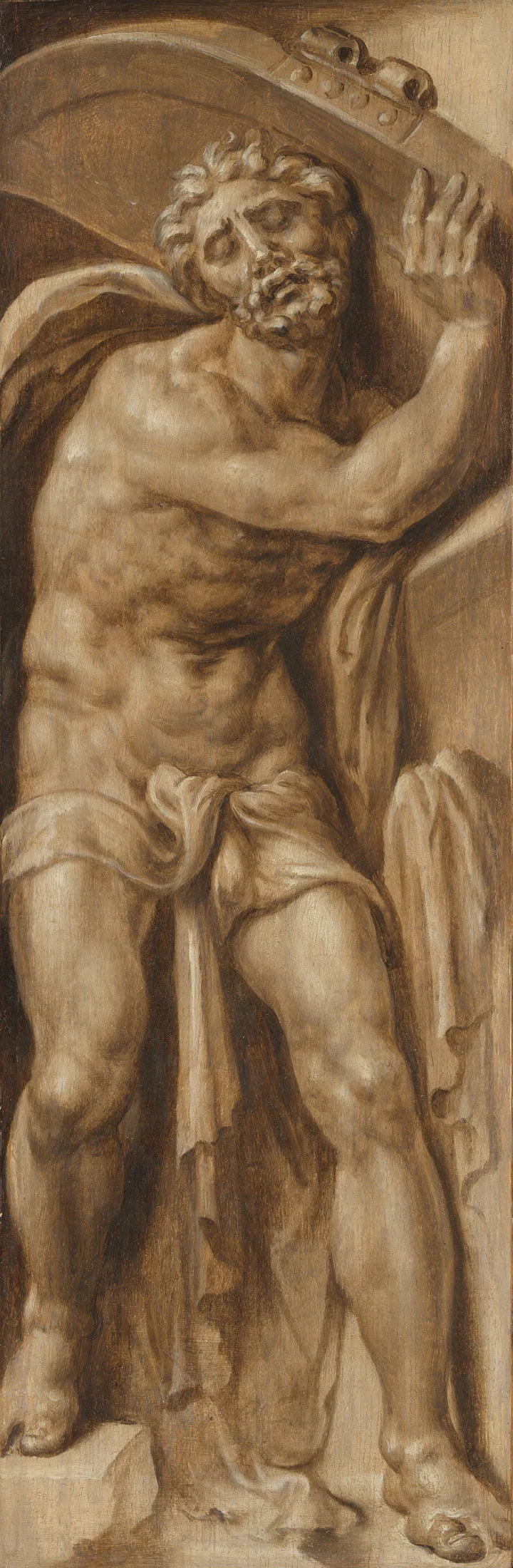 Samson s'emparant des portes de Gaza - Maarten van Heemskerck image 1 tableau peint à l’huile sur toile