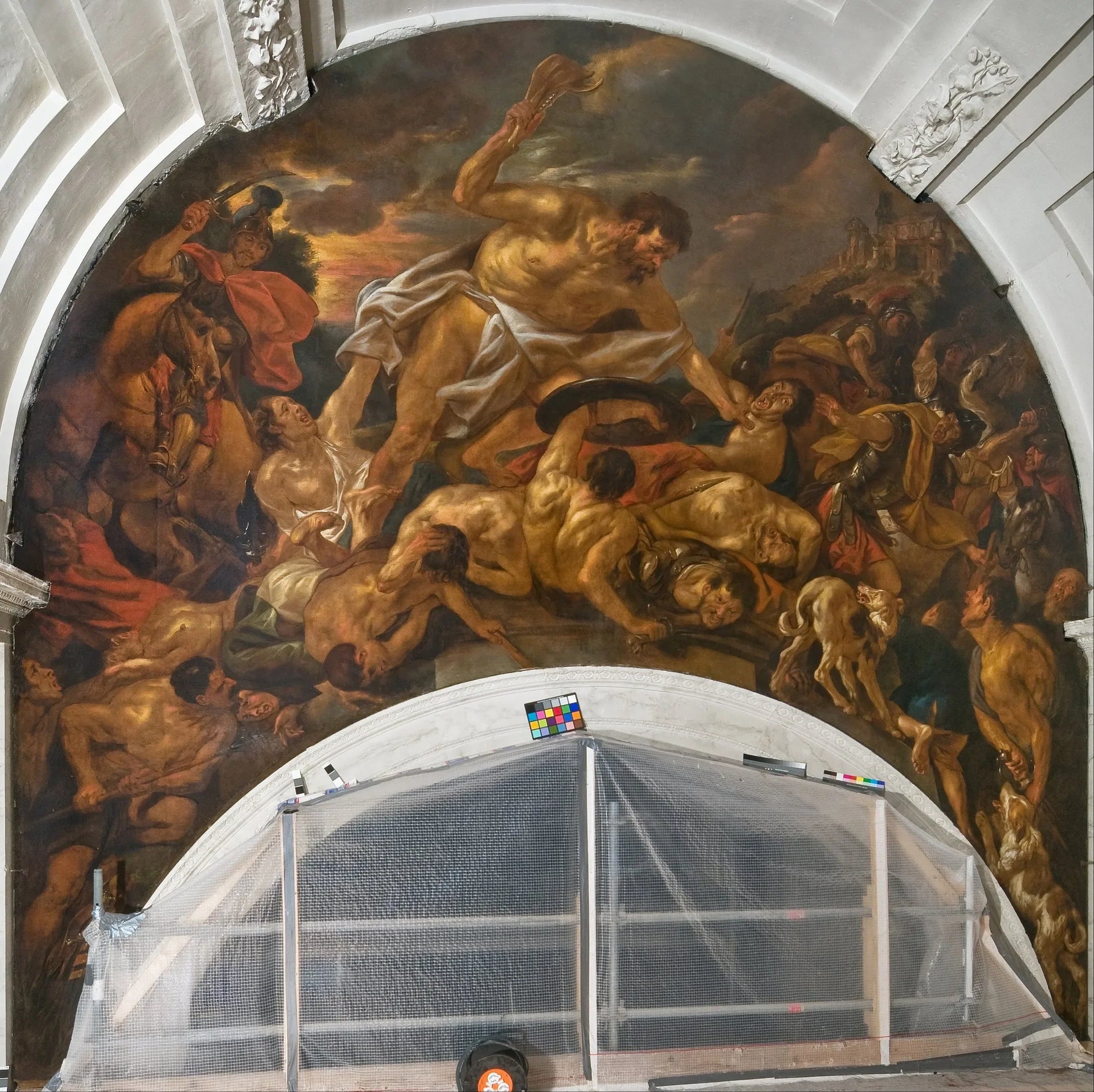 Samson vainc les Philistins - Jacob Jordaens image 1 reproduction de peinture à l’huile
