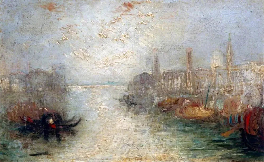 San Benedetto Looking towards Fusina - J. M. W. Turner image 1 tableau peint à l’huile sur toile