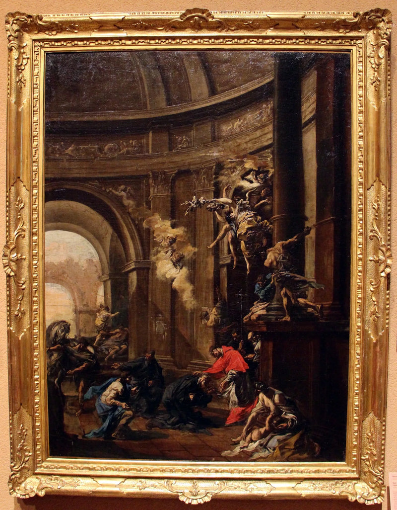 san carlo borromeo riceve gli oblati - Alessandro Magnasco
