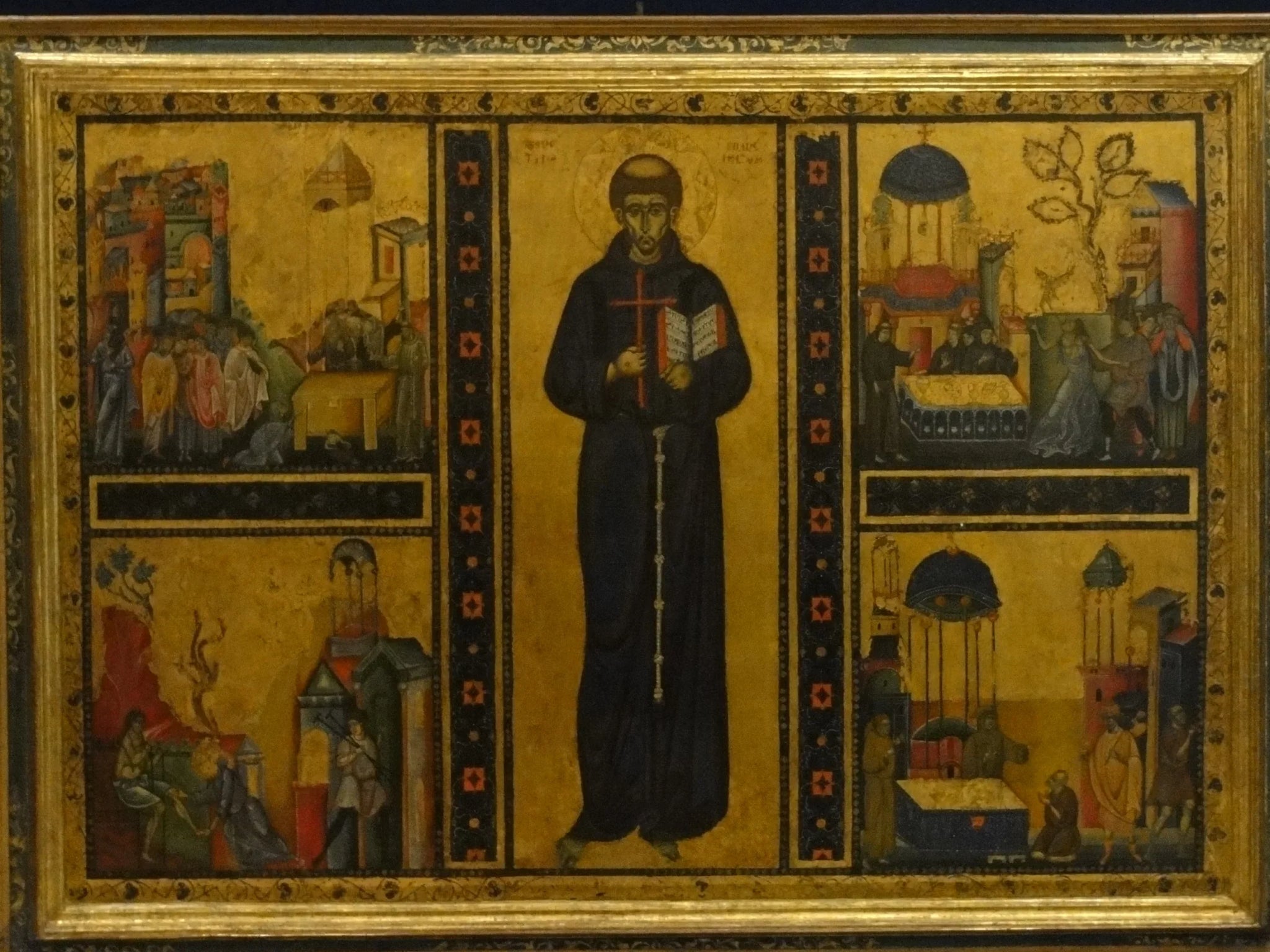 San Francesco e quattro miracoli post mortem (Assisi) - Giunta Pisano image 1 reproduction artisanale de tableau