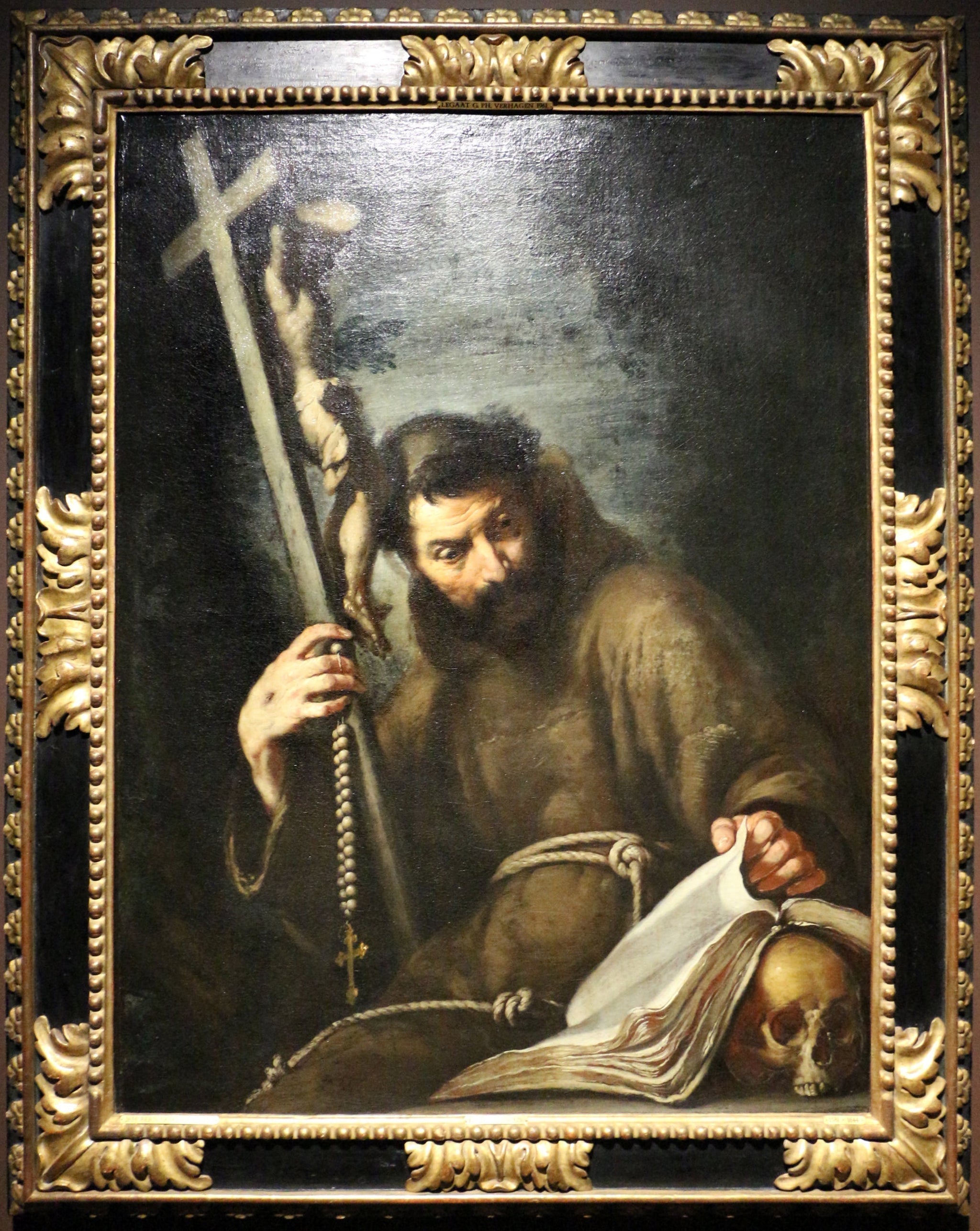 San Francesco legge il Vangelo - Bernardo Strozzi image 1 reproduction de peinture à l’huile