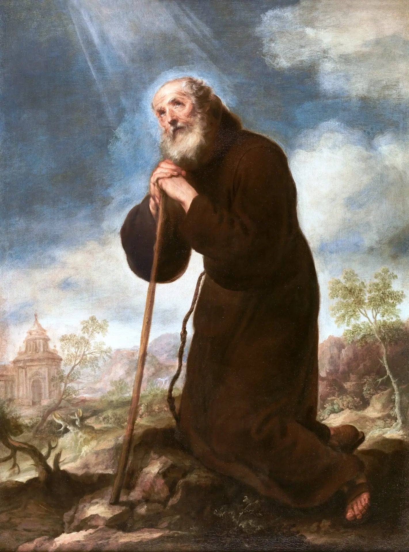 San Francisco de Paula - Bartolomé Esteban Murillo image 1 copie de tableau peinte à la main