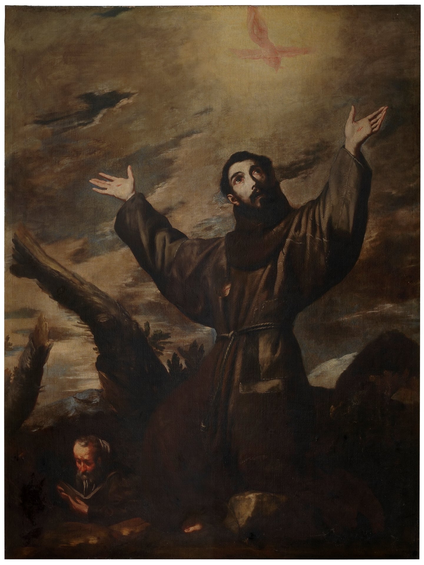 San Francisco recibe los estigmas - Jusepe de Ribera image 1 reproduction d’œuvre d’art à l’huile