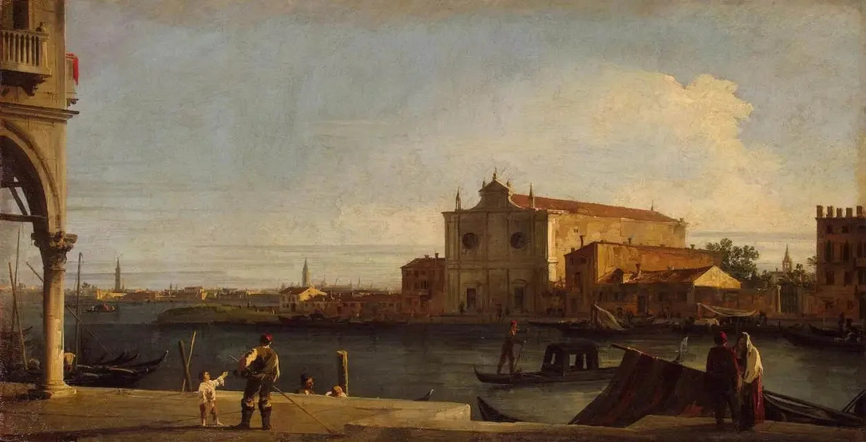 San Giovanni dei Battuti à Murano - Canaletto image 1 reproduction artisanale de tableau
