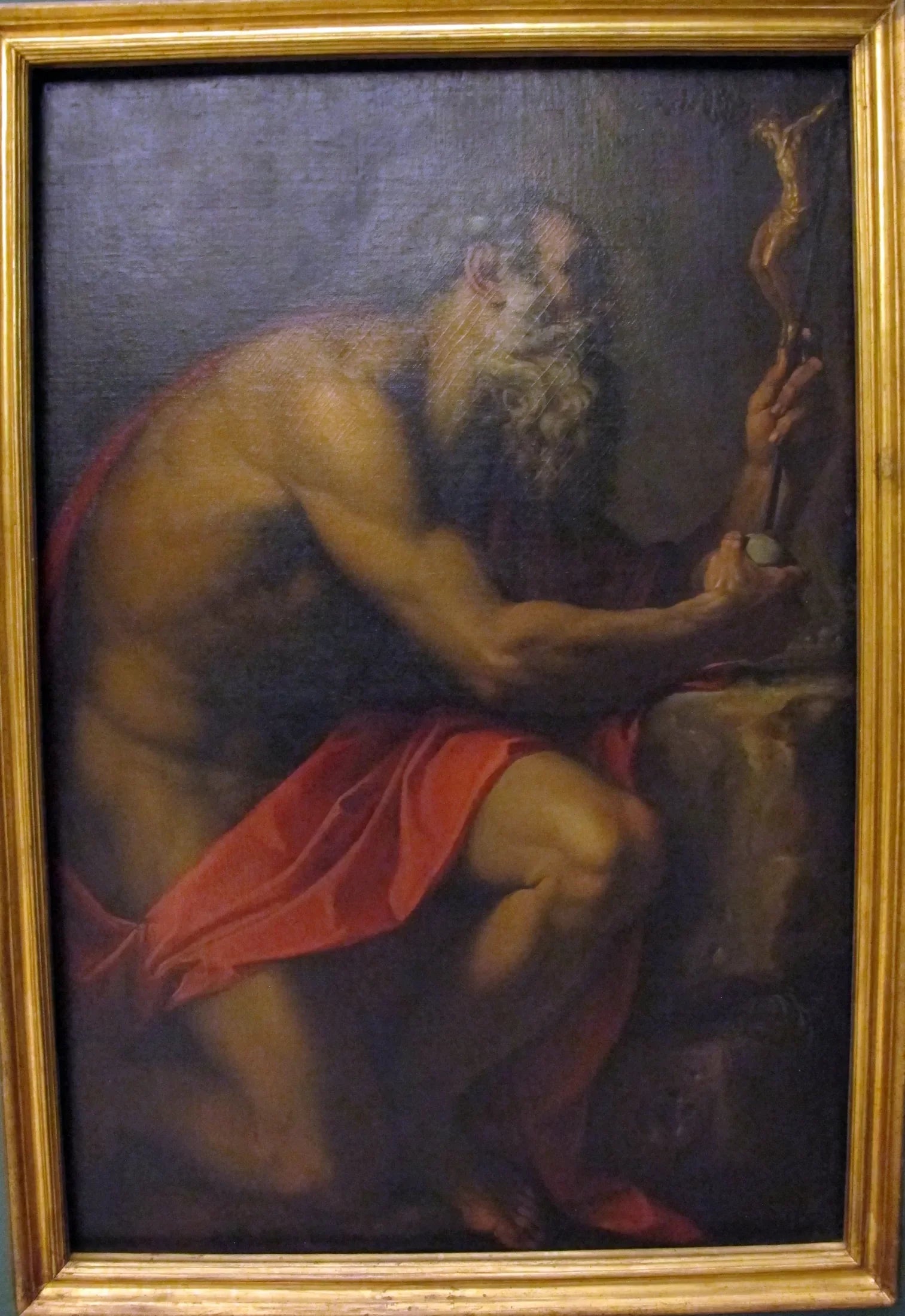 san girolamo - Agostino Carracci image 1 copie peinte à la main à l’huile
