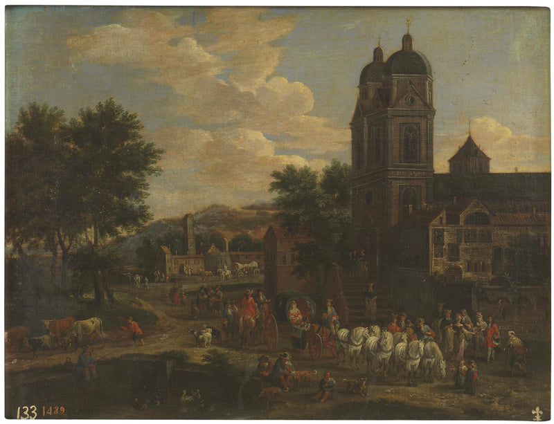 un sanctuaire - Adriaen Frans Boudewyns