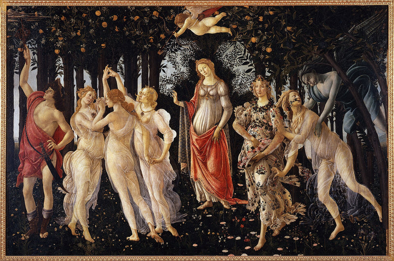 Le Printemps, avec nymphes et Grâces - Sandro Botticelli